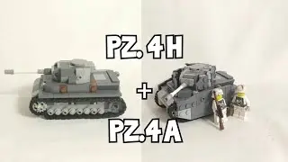 LEGO инструкция на средний немецкий танк Pz. 4 H и Pz. 4 A в масштабе мф