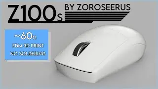 Z100s, Symmetric 3D Printed Mouse Overview, Instructions, Explanation