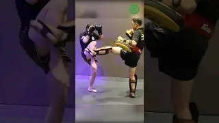 Muay Thai Pad Work - Countering the Left Body Kick with Philip Tieu