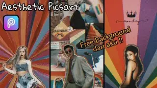 EDIT FOTO PICSART AESTHETIC BACKGROUND PELANGI | Viral