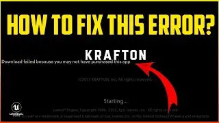 How To Fix Download Failed Because You May Not Have Purchased This App In PUBG KR 2.0 Version?