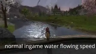 LotRO: Flowing speed of ingame water (rivers) is too fast || Look at this!