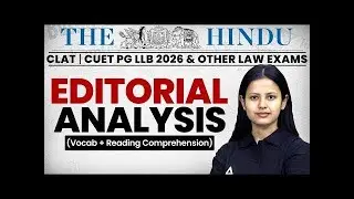 25 OCT  - The Hindu Newspaper | CLAT 2026 | The Editorial Analysis Vocab & Reading Comprehension