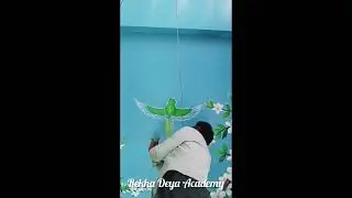 parrot drawing easy / Ceiling Painting@rekhadeyaacademy