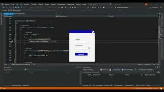 Creando login con Windows Forms -  cambiamos las propiedades de la contraseña - programación en C#