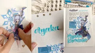 Làm Game Journal Genshin Impact | Kamisato Ayaka // Happy Hidari