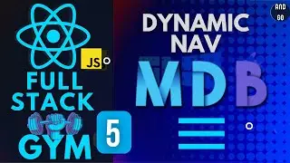 Build A Full Stack Gym in React JavaScript #5  Dynamic Nav Bar using Arrays , .map() & useState Hook