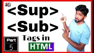 Sub script | Super script in html | web development | Lec - 5 | Html in hindi | sub tag | sup tag |