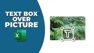 How to put a text box over a picture in Excel