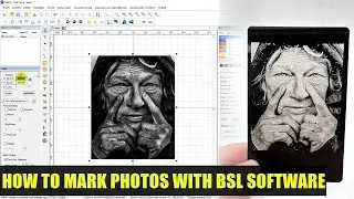 A video teaching how to use laser marking machine BSL software to mark photos