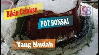 cara membuat cetakan pot dengan mudah