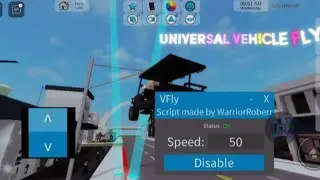 Universal Vehicle Fly Script Free Mobile & Pc