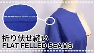 Flat felled seam for shirt sleeves How to sew curved sleeves