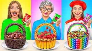 Yo vs Abuela Desafío de Decoración de Pasteles | Batalla Comestible por Multi DO Challenge