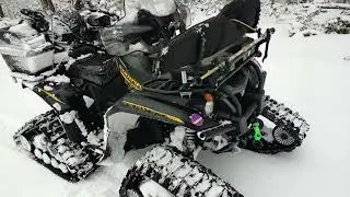 How to Keep Dry with ATV Tracks - Snow Flaps - Tips to Not get Covered in Powder