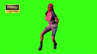 Deadpool chica bailando Bye Bye Bye green screen - Ladypool dancing