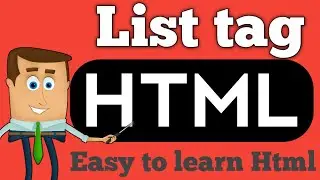 List in Html | Ordered and Unordered list in html | in hindi