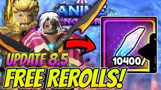 *INSANE* Amount OF Free Rerolls In Anime Vanguards Update 8.5!