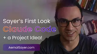 Sayer’s First Look: Building with Claude Code, Can AI Help Me Code My Website While Cooking? 🤖