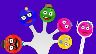 The Finger Family Lollipop Family Nursery Rhyme | Lollipop Finger Family Song