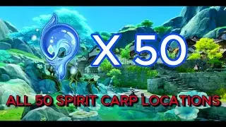 ALL 50 SPIRIT CARPS LOCATION AND PUZZLES | GENSHIN IMPACT
