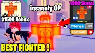 BUYING THE BEST FIGHTER FOR *1500 ROBUX* ON ANIME WORLDS SIMULATOR! (ROBLOX)