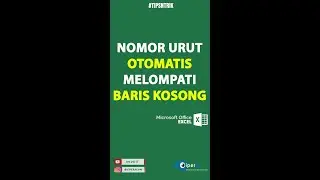 Membuat Nomor Urut Melewati Baris Kosong 