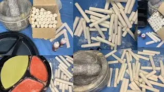 ASMR:- How to make Gym chalk block at home with result | For asmr |oddly Satisfying |Soft Gym chalk
