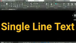 Single line text 🔥Text command 🔥 Adding single line text to AutoCAD