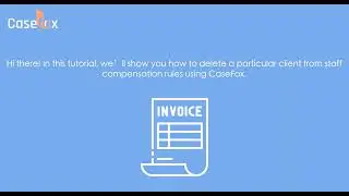 How to Set Up a Custom Invoice Number in CaseFox | Legal Invoicing Software