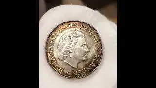 2,5 гульдена 1960 UNC Горящая