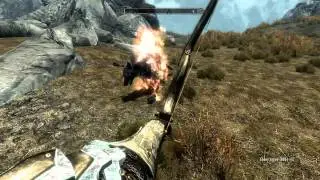 Skyrim Skillage:  720 to 360 Wolf Trick Shot