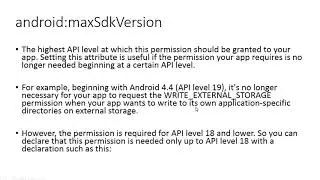 uses-permission & uses-sdk [UR] Module 2 Lecture 2 ZE - 237