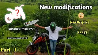 Modifications Start On My Ktm duke 200 bs7  || Modifications Part - 1 || Duke 200 Modifications ||