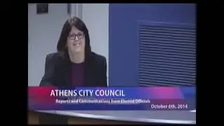 Athens City Council - October 6, 2014