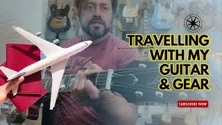 Travelling with my guitar and gear guitar pedals and guitars planes and airports 