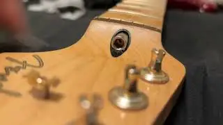 How to remove Fender Player Series Stratocaster truss rod nut