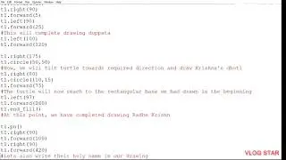 how to draw Radha Krishna in python 
