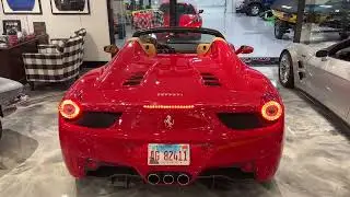 Ferrari 458 Spider Cold Start