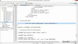 31 Sorting XML data with XSLT
