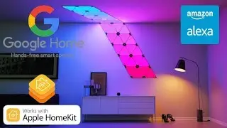 Nanoleaf Aurora Smarter Kit (Apple HomeKit + Google Assistant + Amazon Alexa + Умный Дом) распаковка