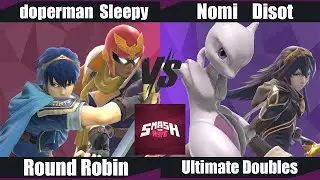 Smash the Hype - doperman & Sleepy (Marth & Captain Falcon) vs  Nomi vs Disot (Mewtwo & Lucina) RR