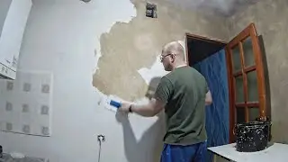 Ремонт кухни своими руками. ЖИДКИЕ ОБОИ на стены