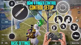 4 Finger Control Basic Settings & Layout Setup BGMI - PUBGm ☑️