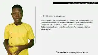 Qu'est-ce la cartographie ?