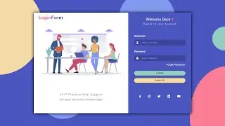 How to Create A Modern Login Form in HTML and CSS tutorial