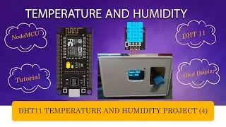 NodeMCU and TEMPERATURE AND HUMIDITY SENSOR  DHT11 with Oled display ( ESP8266 or ESP32 )