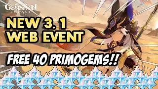 3.1 Cyno Web Event! Free 40 Primogems!! Genshin Impact