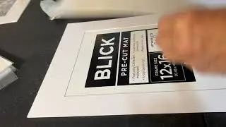 How to attach a pastel painting to the back of a matt