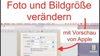 Foto und Bildgröße verändern mit Vorschau von Apple / Mac Tutorial